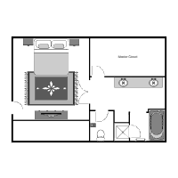 Primary Bedroom with Walk-In Closet and Full Bath