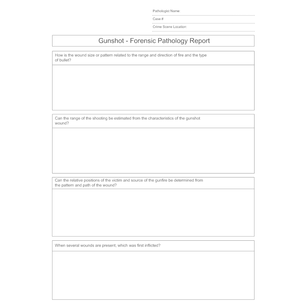 Example Image: Gunshot Forensic Pathology Report