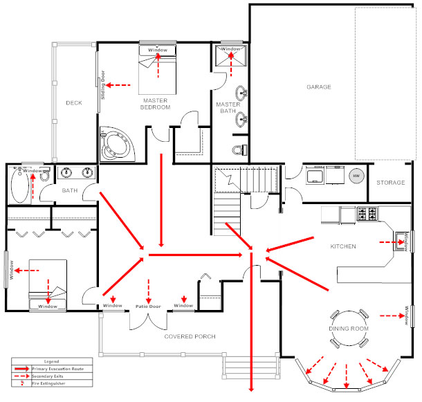 Home evacuation plan template