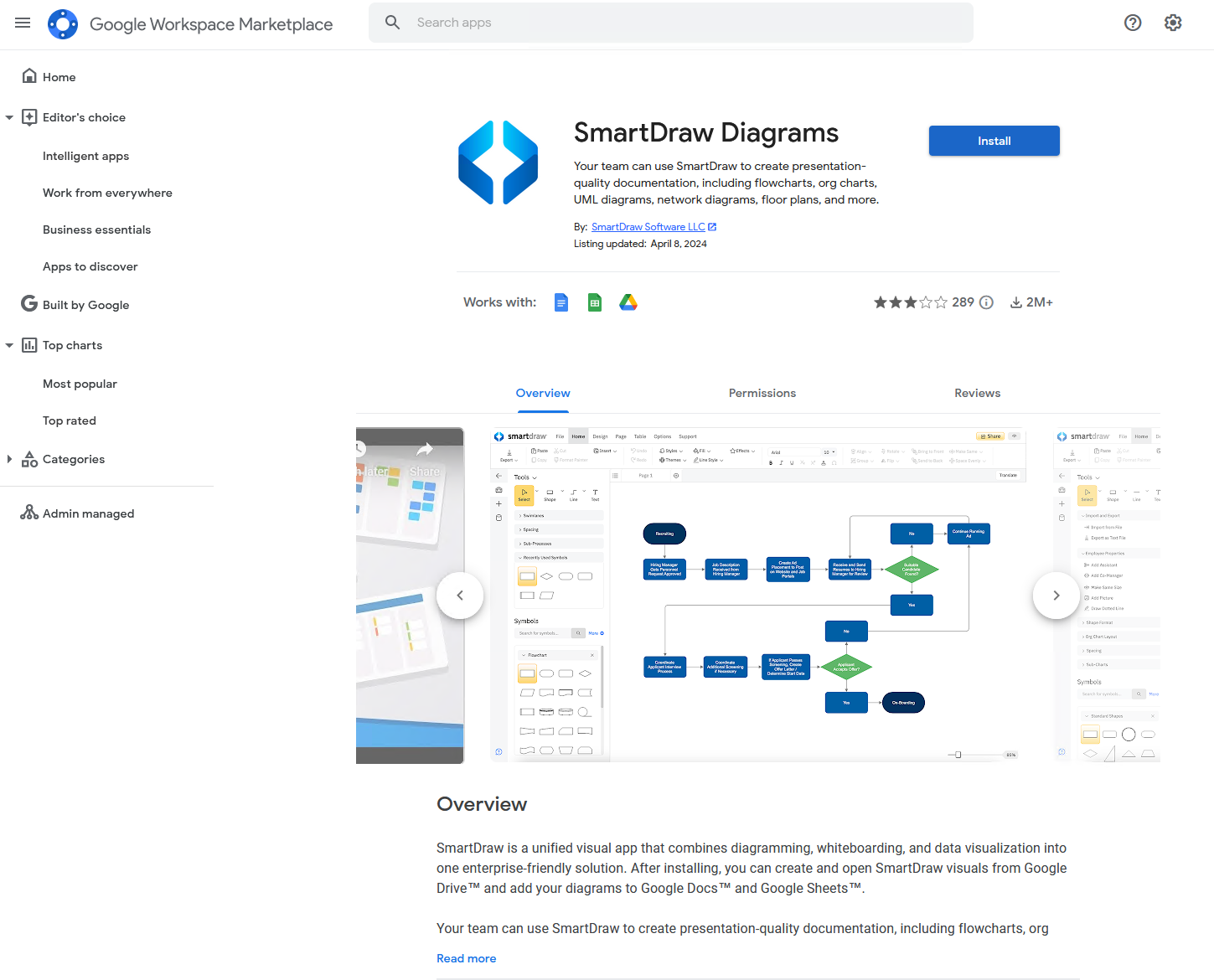 Get the SmartDraw Add-On for Google Workspace