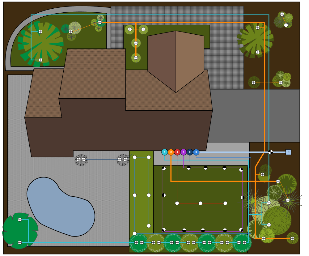 Example Image: Residential Irrigation Plan