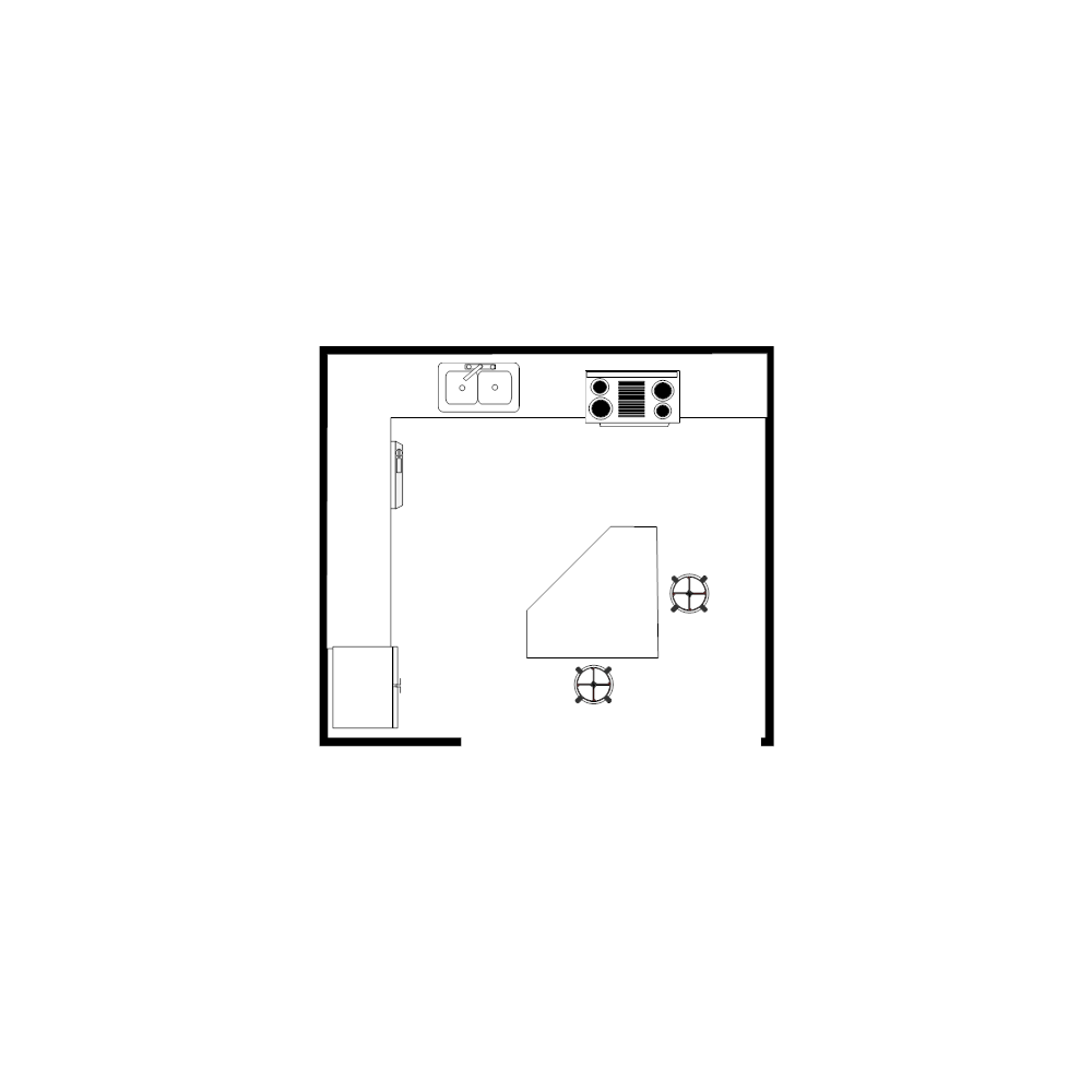 Example Image: Island Kitchen Plan