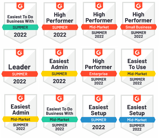 G2 Summer 2022 Awards